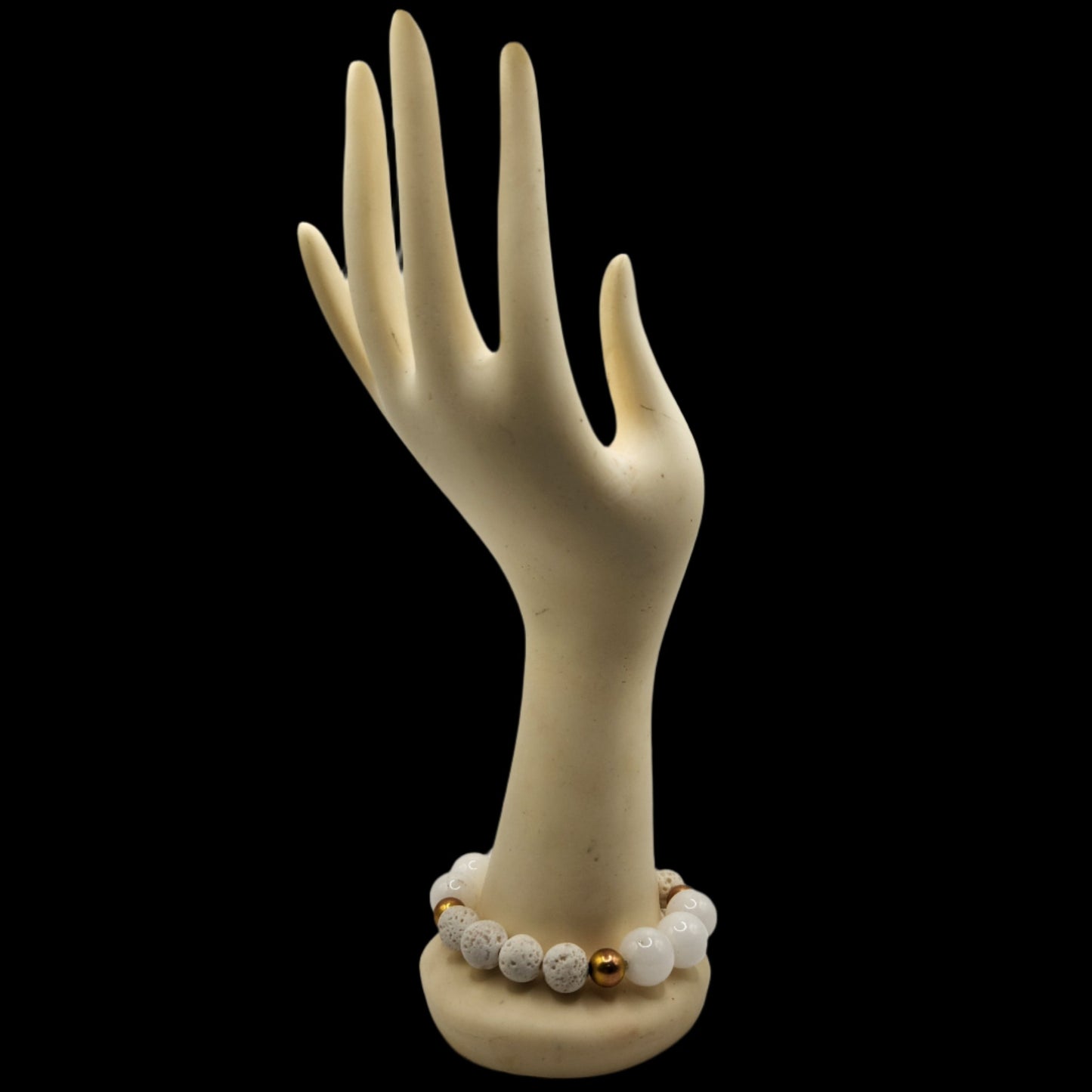 White and gold bracelet