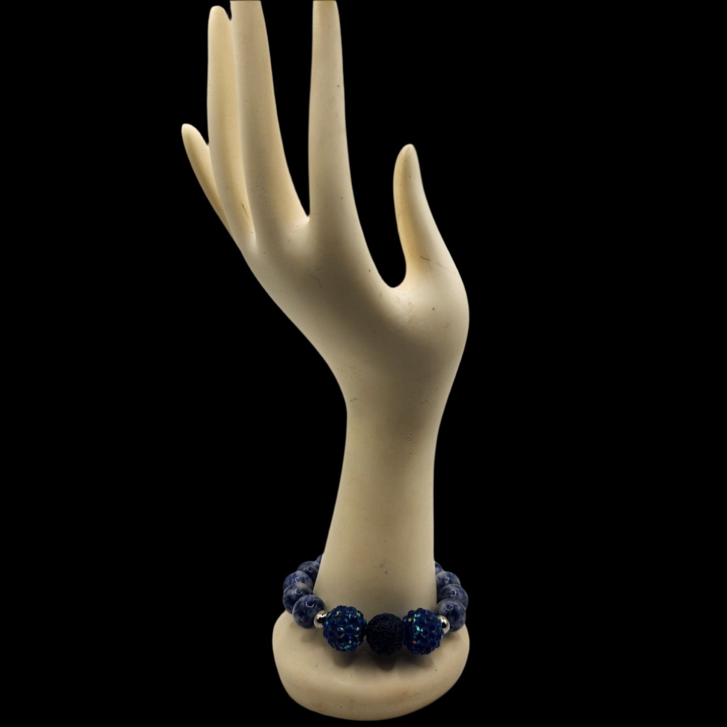 Blue speckled bracelet