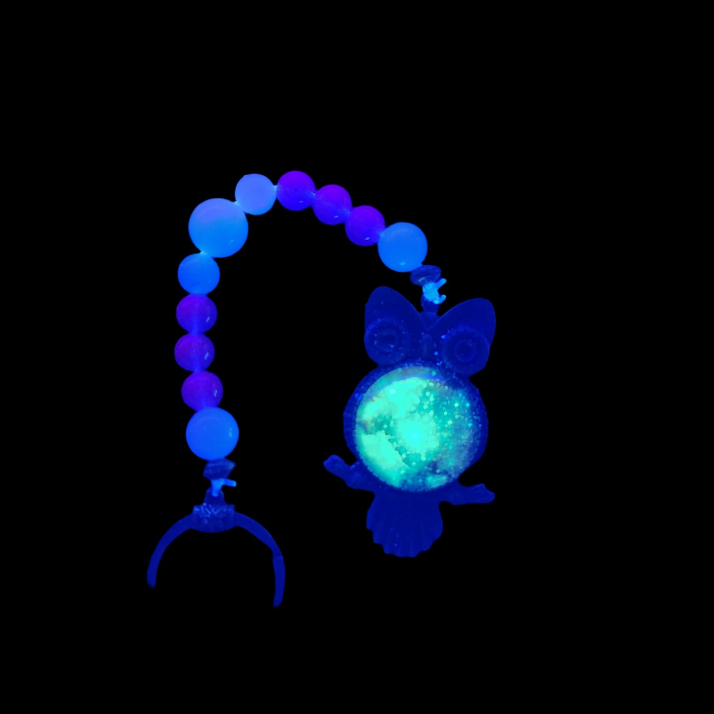 Owl keychain *Glow in the dark*