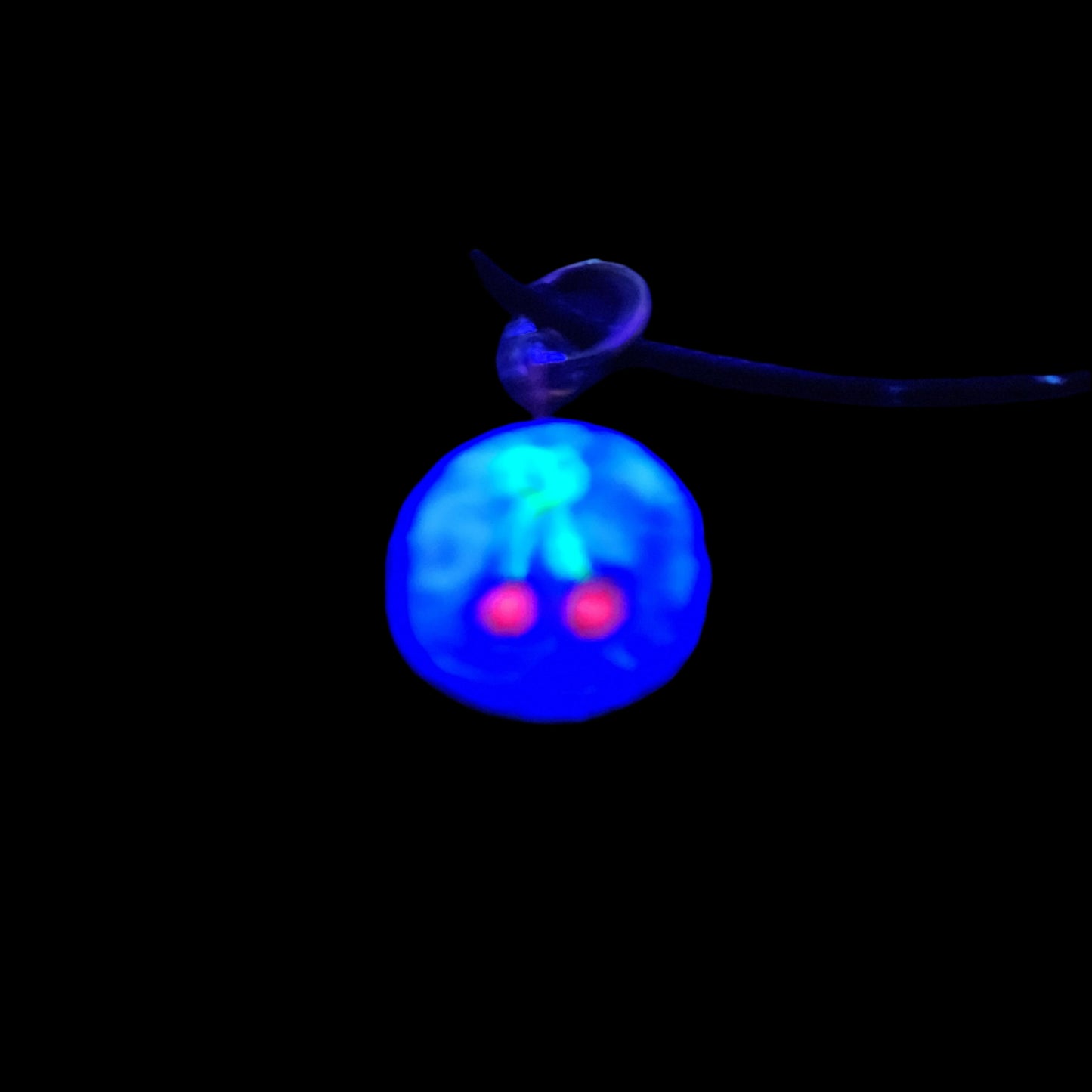 Cherries Pendant/Charm *Blacklight/UV Light activated*