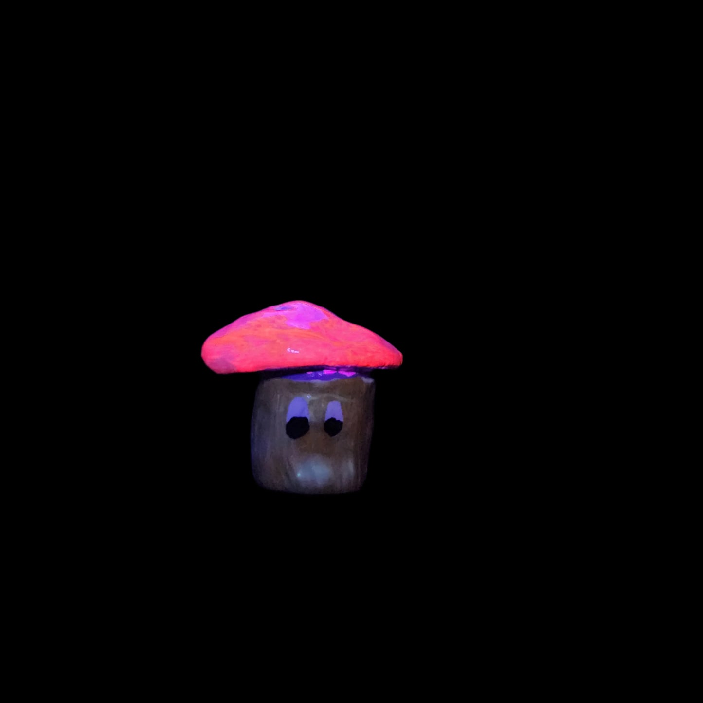Toasted Marshmallow Mushroom buddy *Blacklight/UV Light activated*