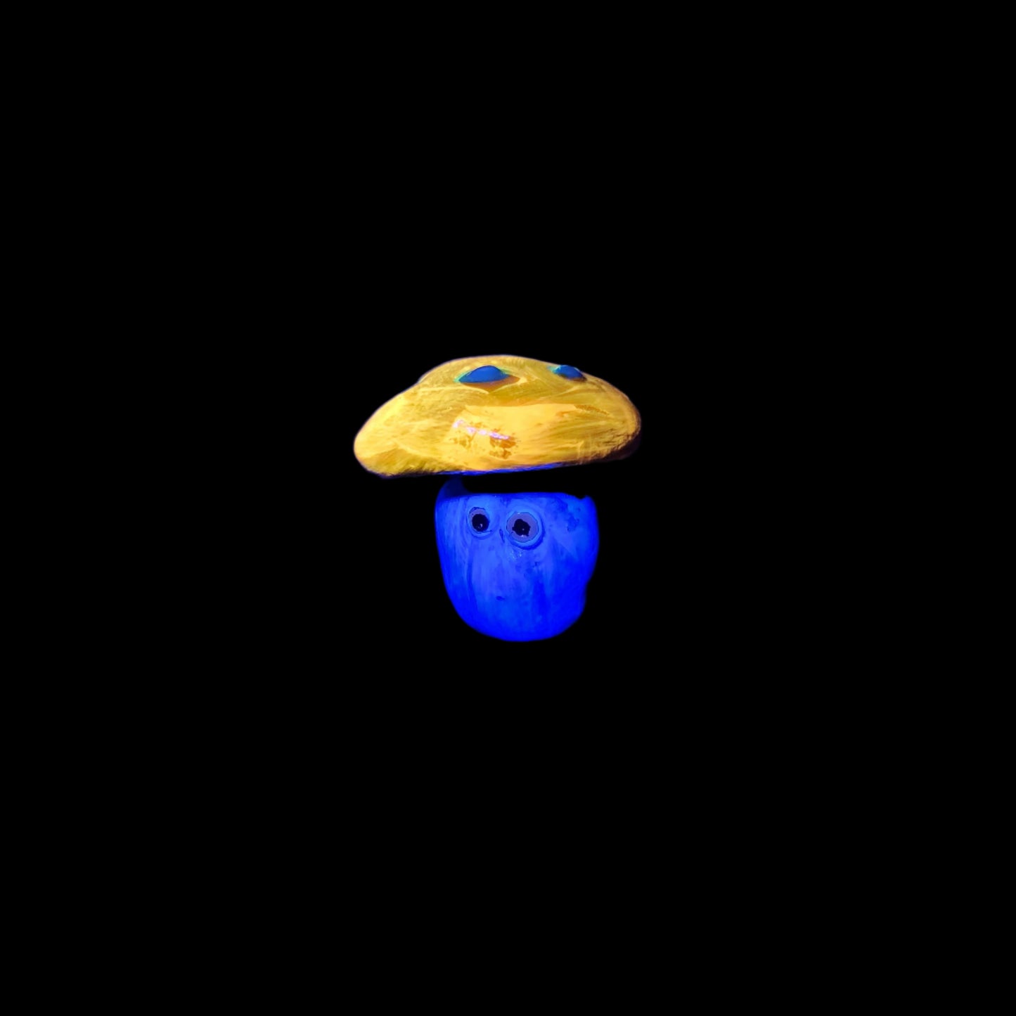 Blueberry Muffin Mushroom buddy *Blacklight/UV Light activated*