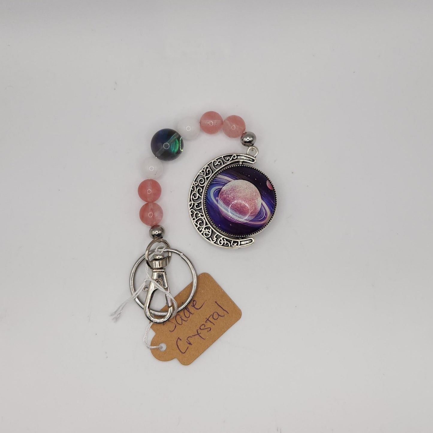 Jade and crystal key-chain *glows in the dark*
