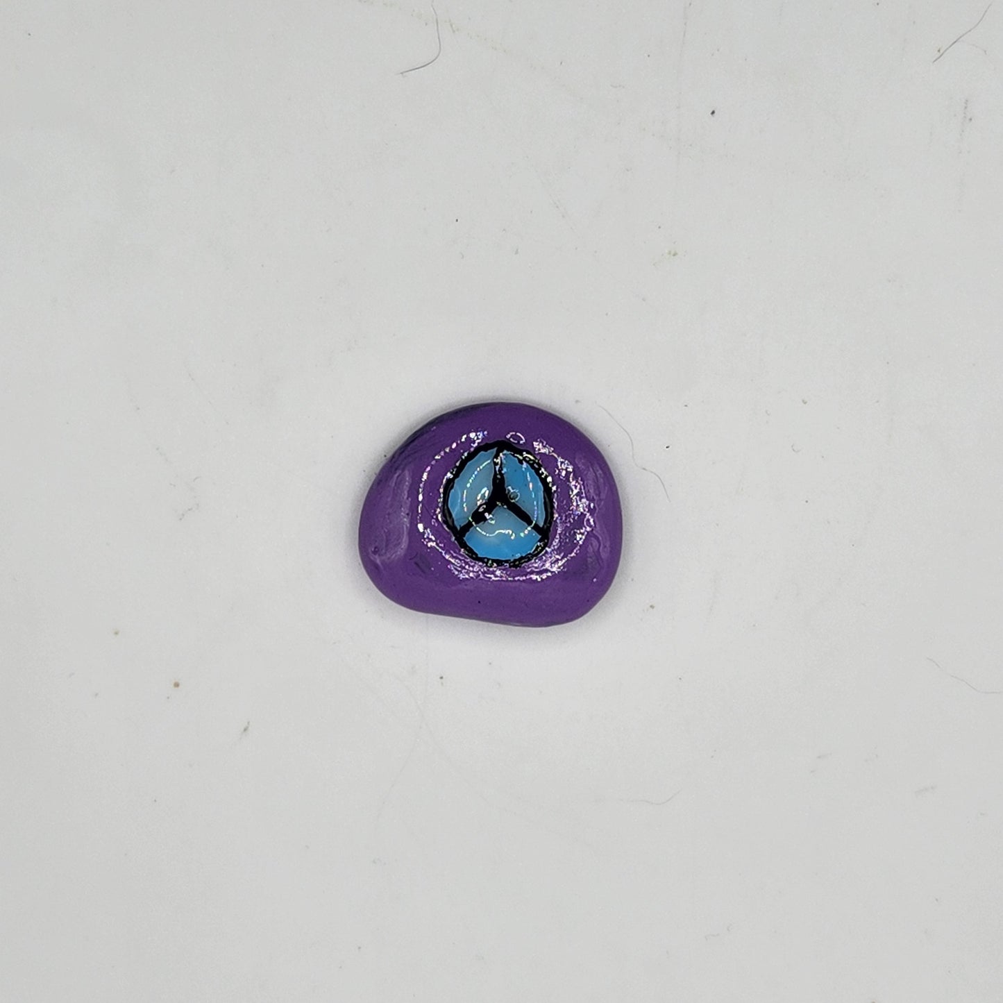 Peace garden stone *GLOWS with UV/Blacklight*