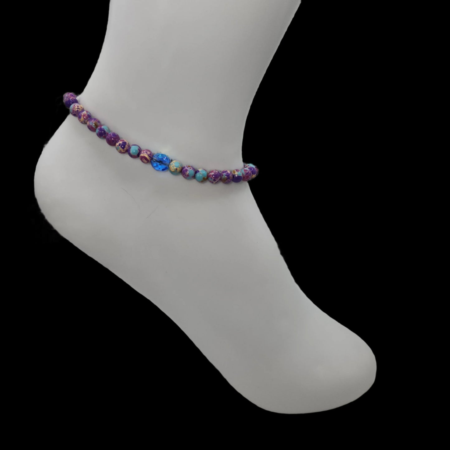 Galaxy and crystal anklet medium