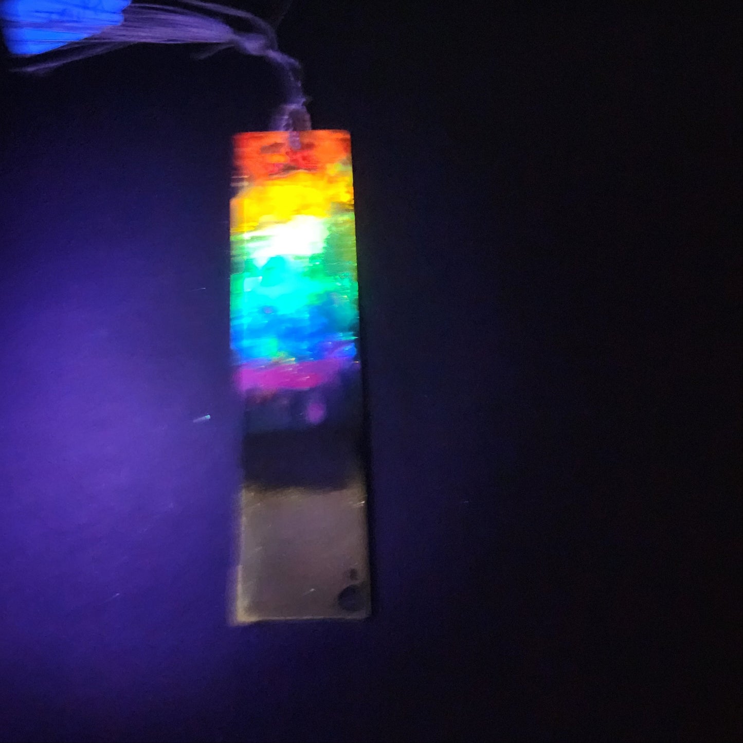 Ranbow glow Bookmark *Glows in blacklight/UV and glows in dark*