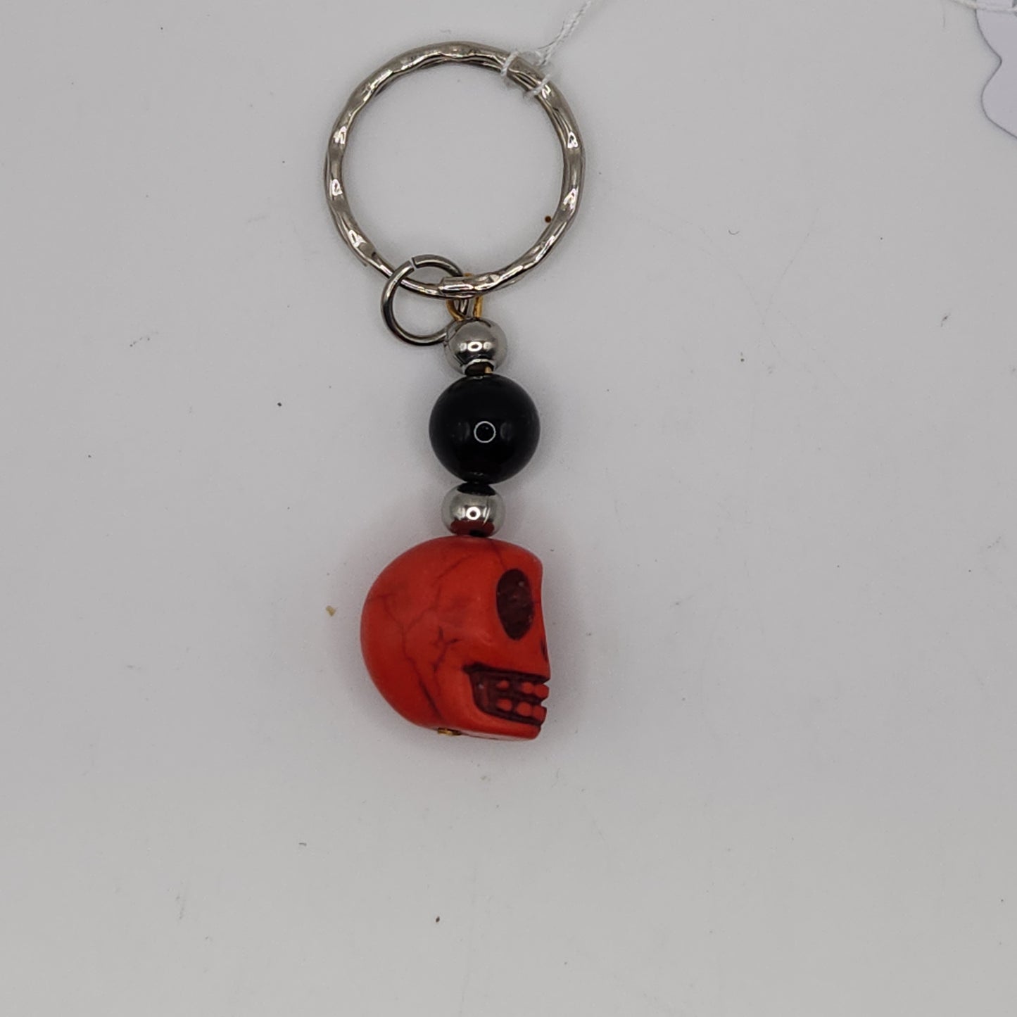 Red skull keychain