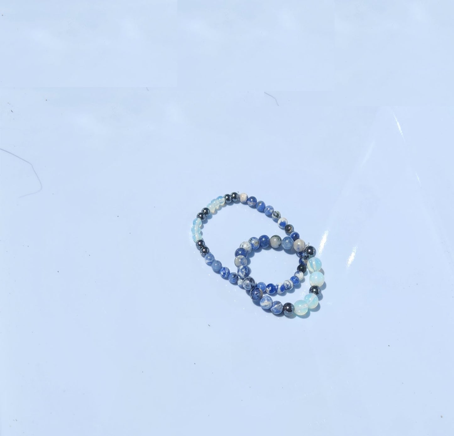 Blue Bracelet and anklet set