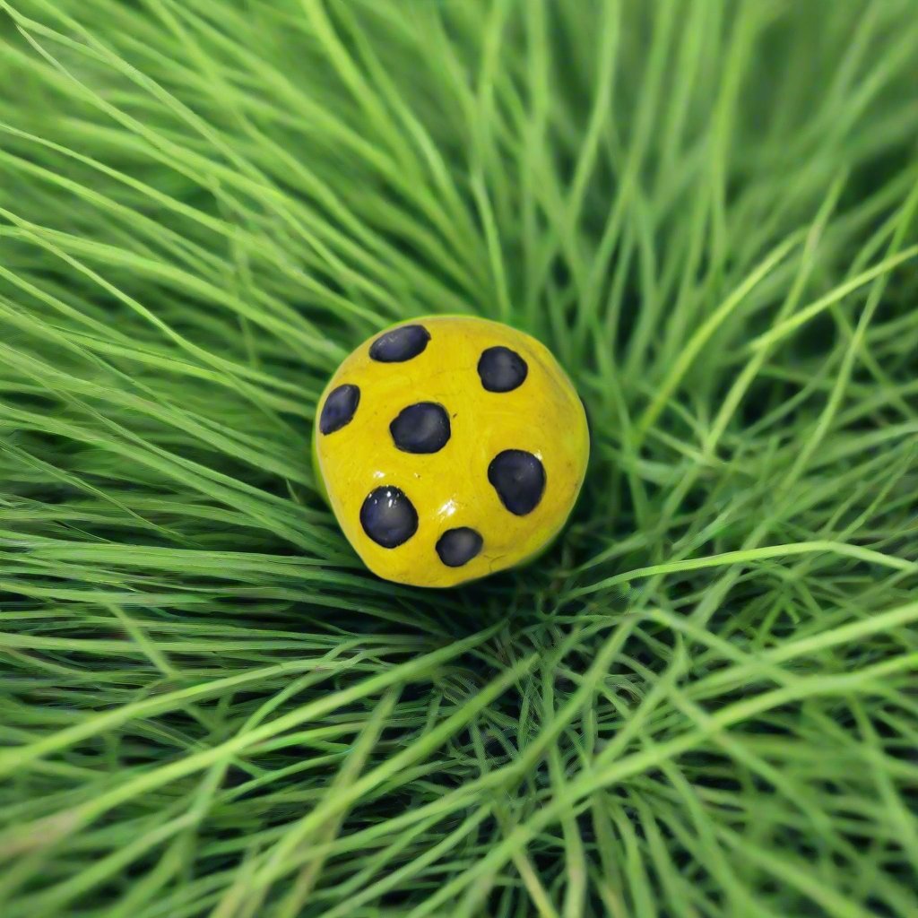 Yellow and purple Fairy step stone *Blacklight/UV activated*