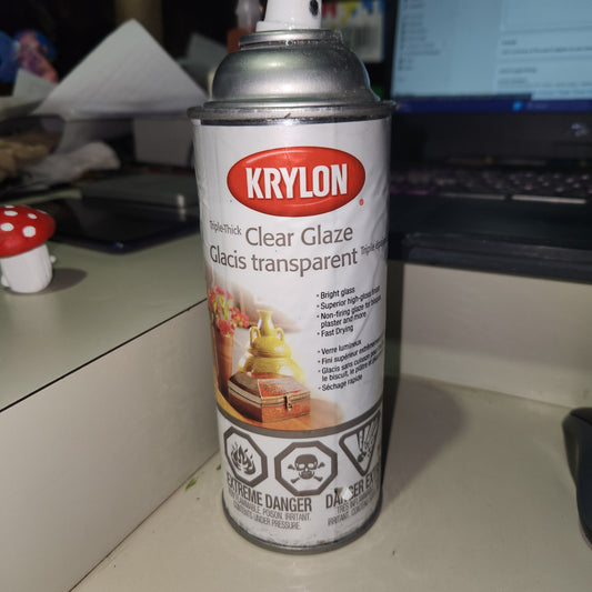 Medium highlight: Krylon Triple Thick Clear Glaze