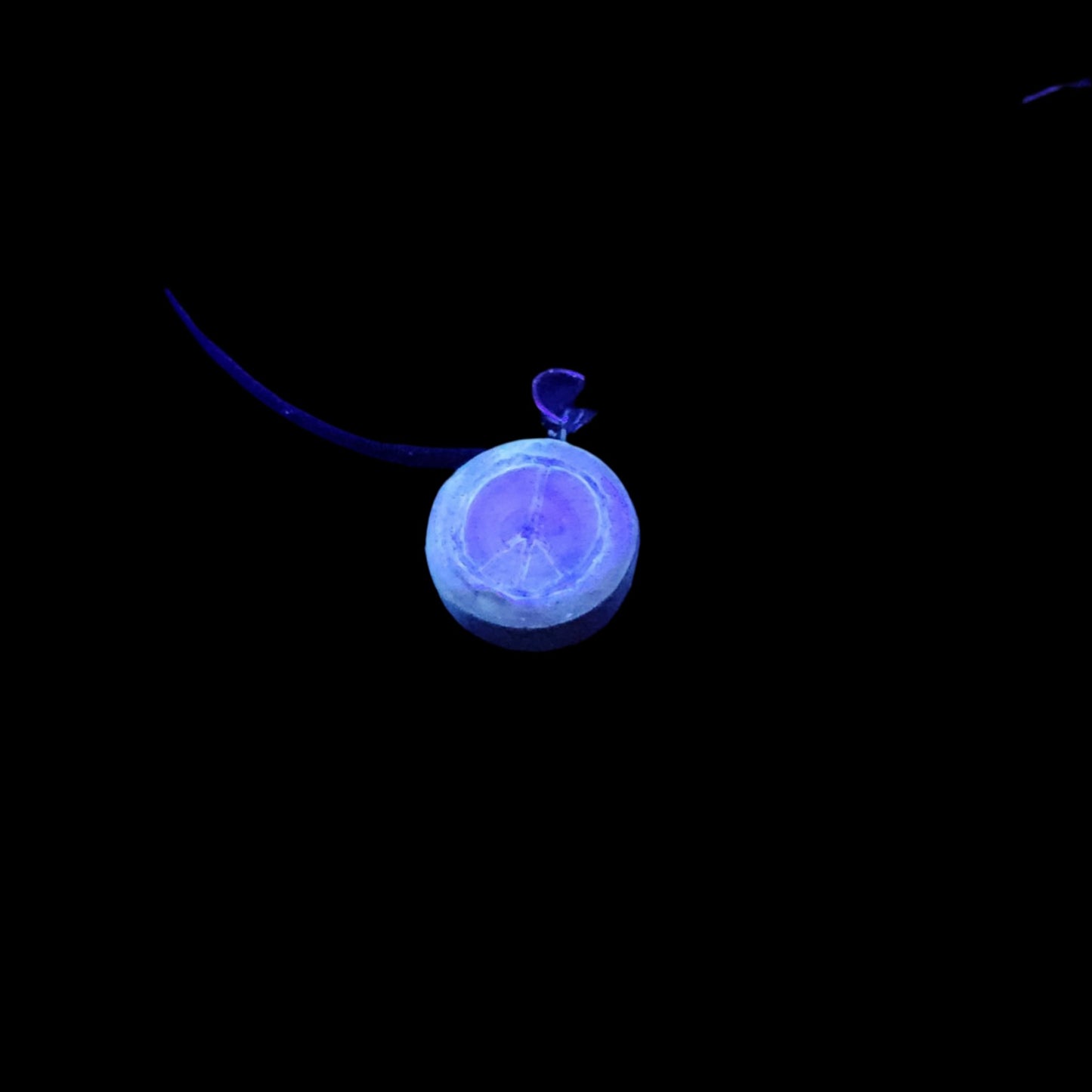 Light Peace Pendant/Charm *Blacklight/UV Light activated*