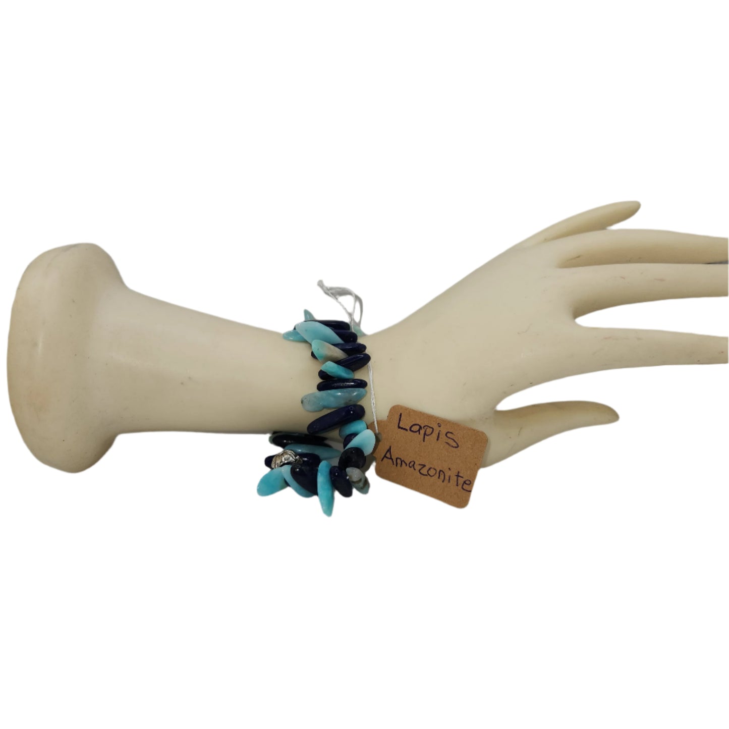 Lapis and amazonite bracelet