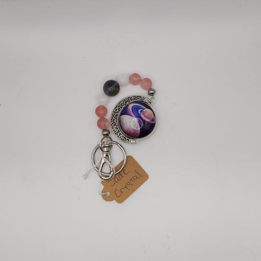 Jade and crystal key-chain *glows in the dark*