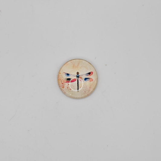 Red white and blue dragonfly magnet