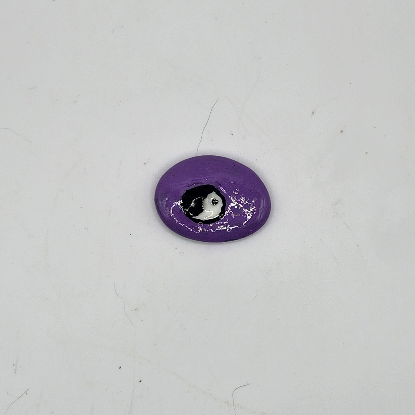 yin yang garden stone *GLOWS with UV/Blacklight*