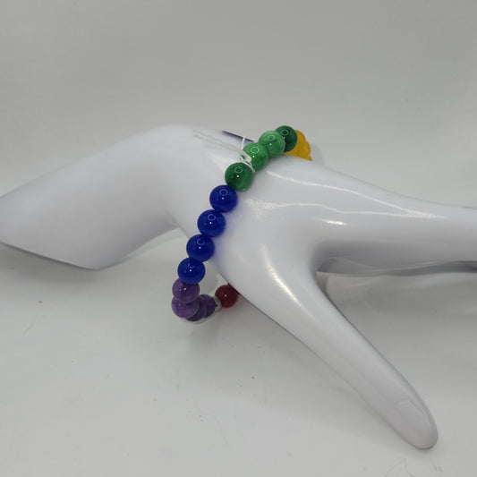 Pride jade bracelet Lrg