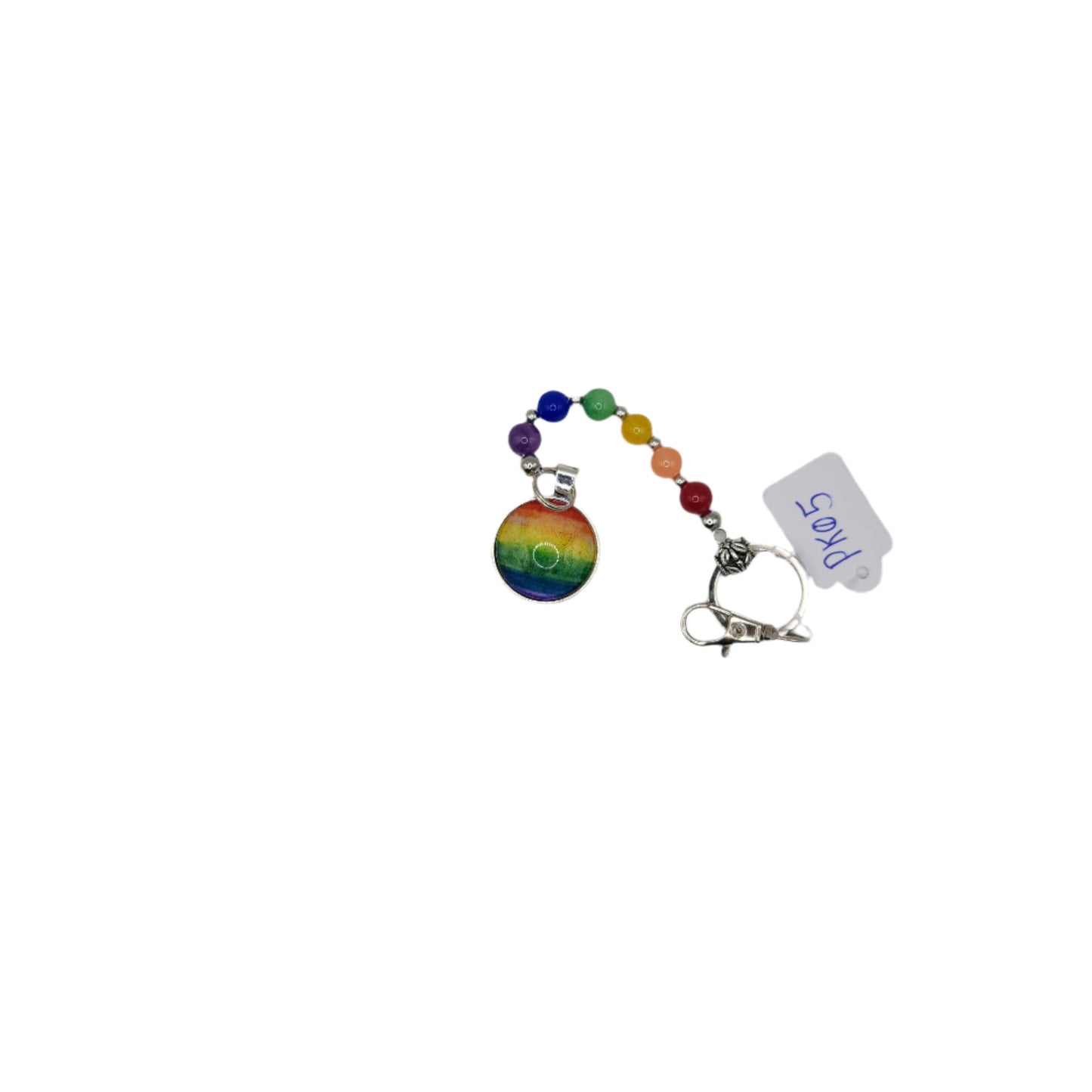 Pride flag jade key-chain