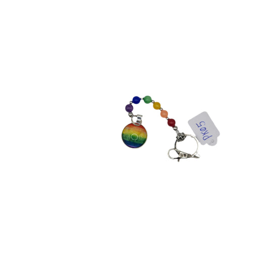 Pride flag jade key-chain