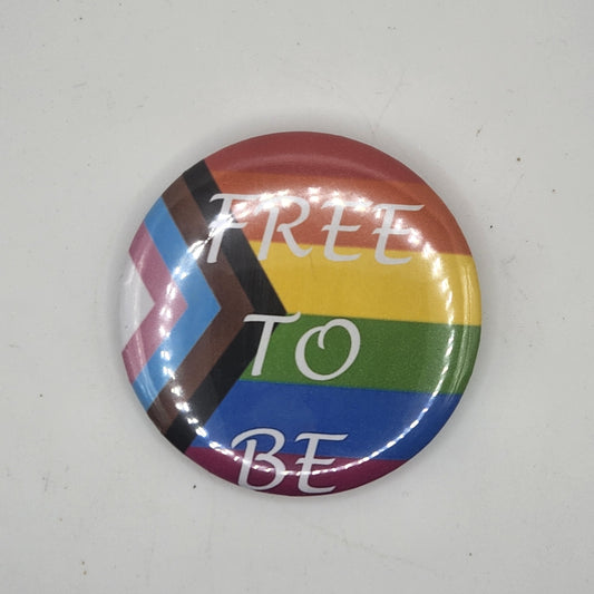 Free to be pride button