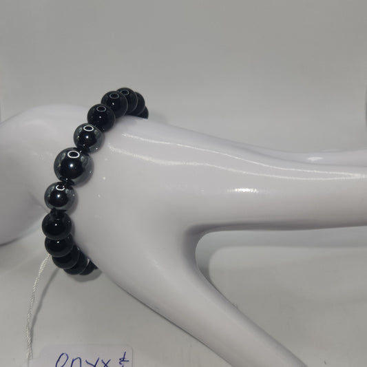 Onyx and Hematite bracelet