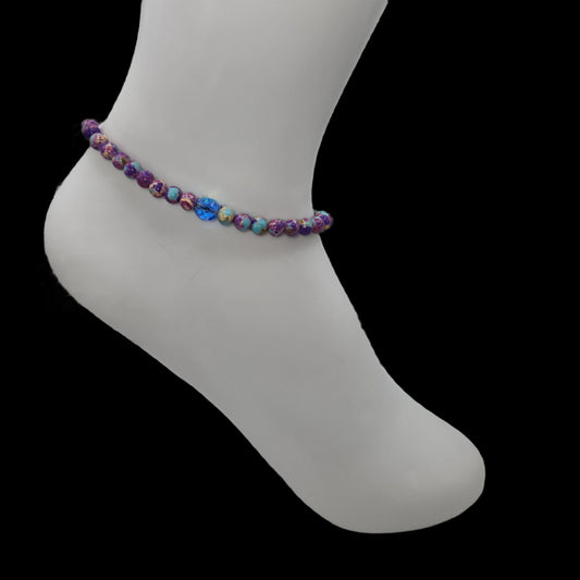 Galaxy and crystal anklet medium