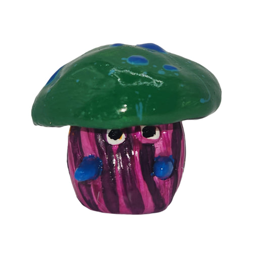 Splotchy mushroom mini *Glows in blacklight/UV*