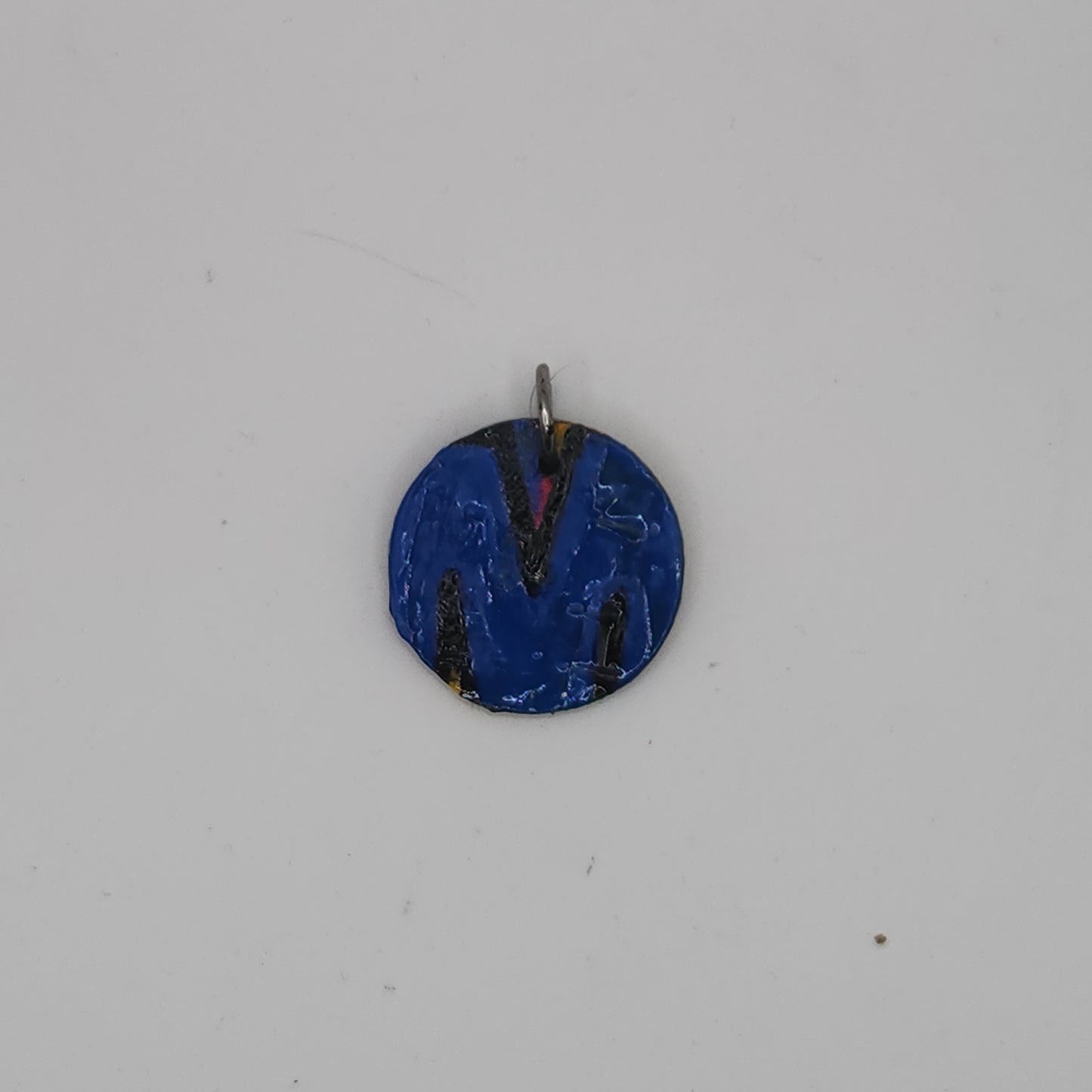 M pendant initial *Glows in blacklight/UV & Glow-in-the-dark*