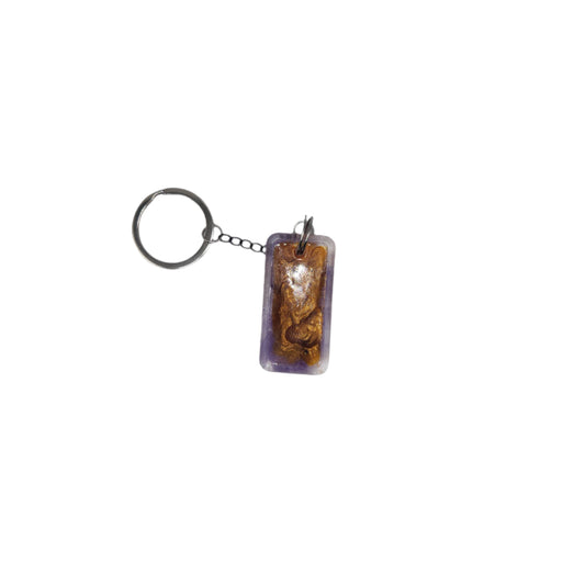 Golden purple Key-chain