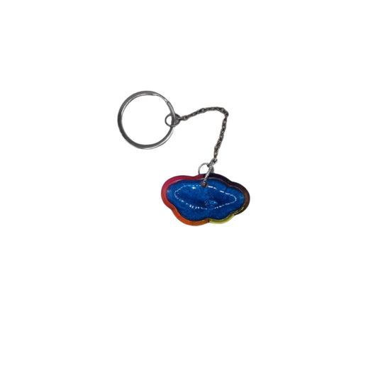 Rainbow cloud Key-chain