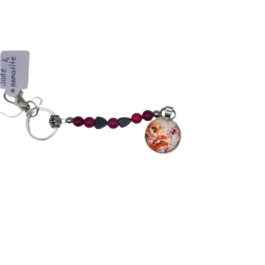 Hearts and flowers Key-chain