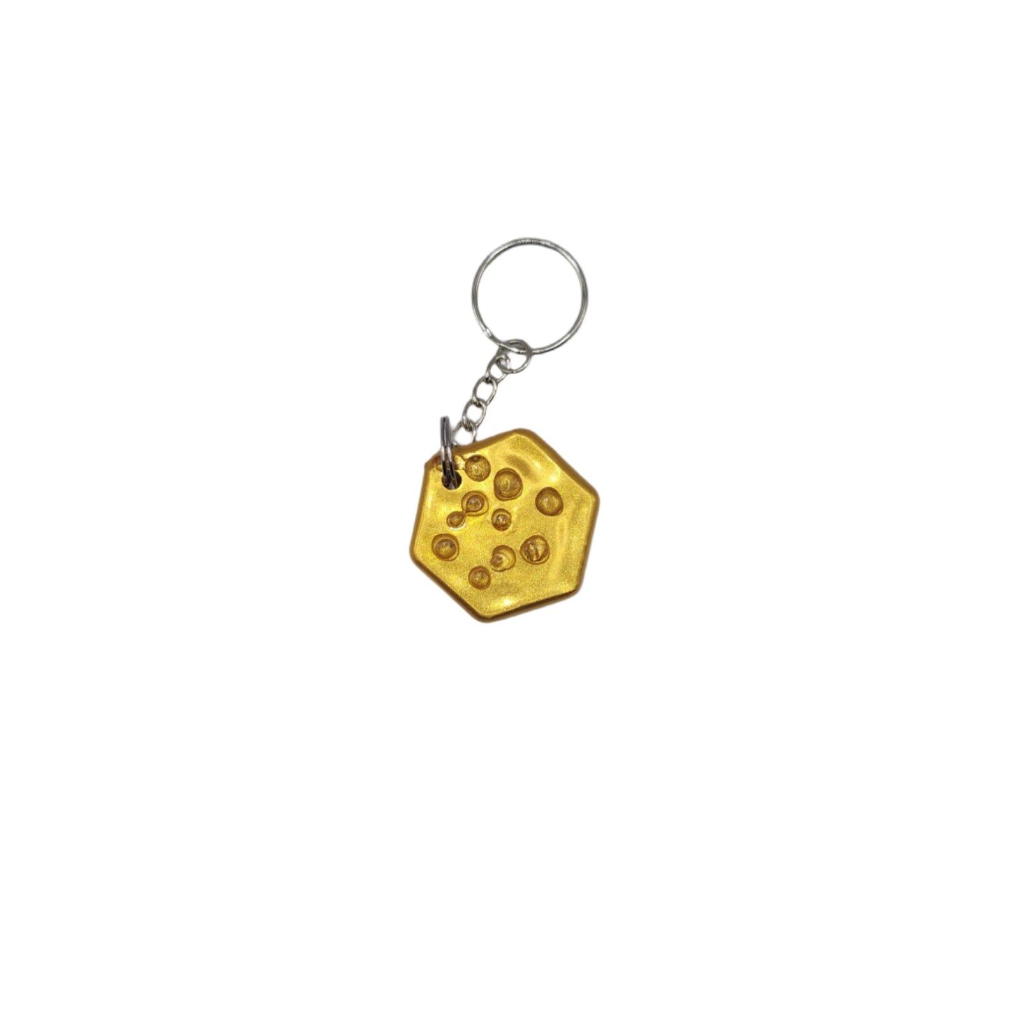 Honeycomb gold with sensory dots Key-chain
