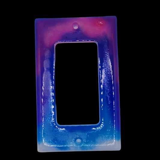 Ocean sunset light switchplate *Glows in blacklight/UV & Glow-in-the-dark*