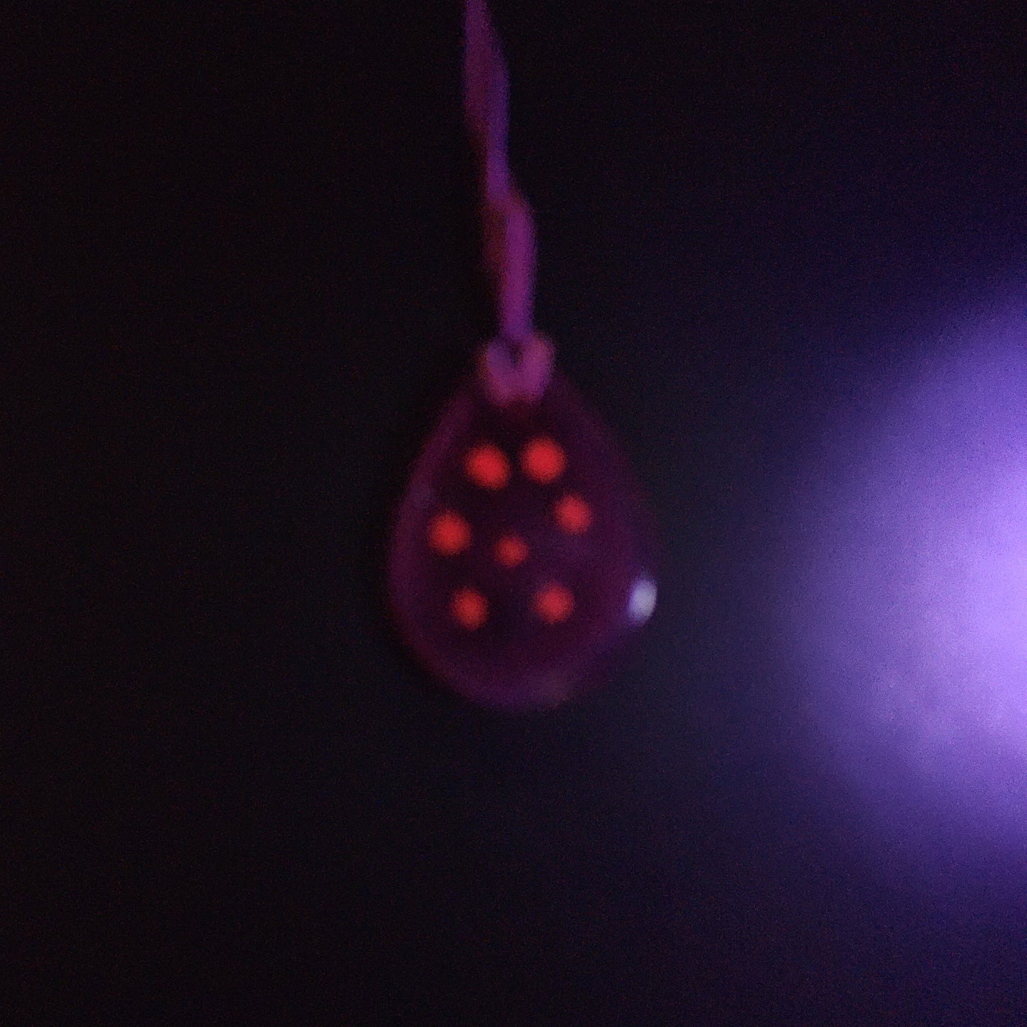 Pink Ponly Club inspired necklace *Blacklight/UV Light activated*