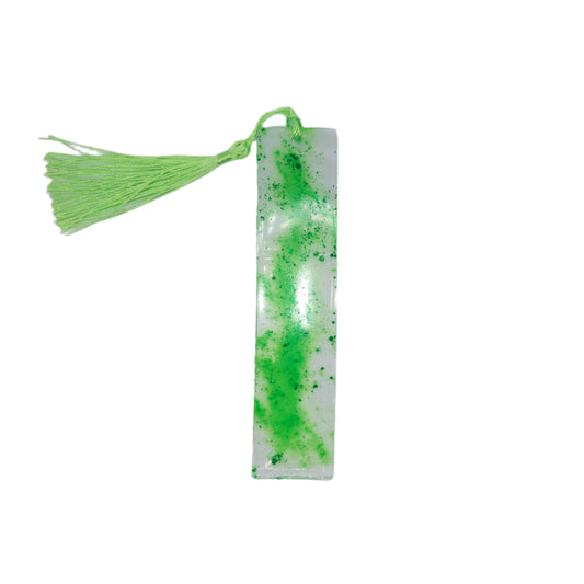 Green glow Bookmark *Glows in blacklight/UV and glows in dark*
