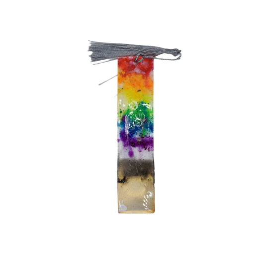 Ranbow glow Bookmark *Glows in blacklight/UV and glows in dark*