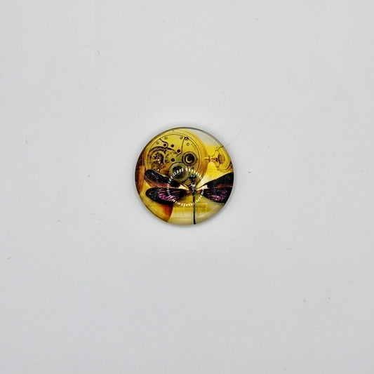 Time dragonfly refridgerator magnet