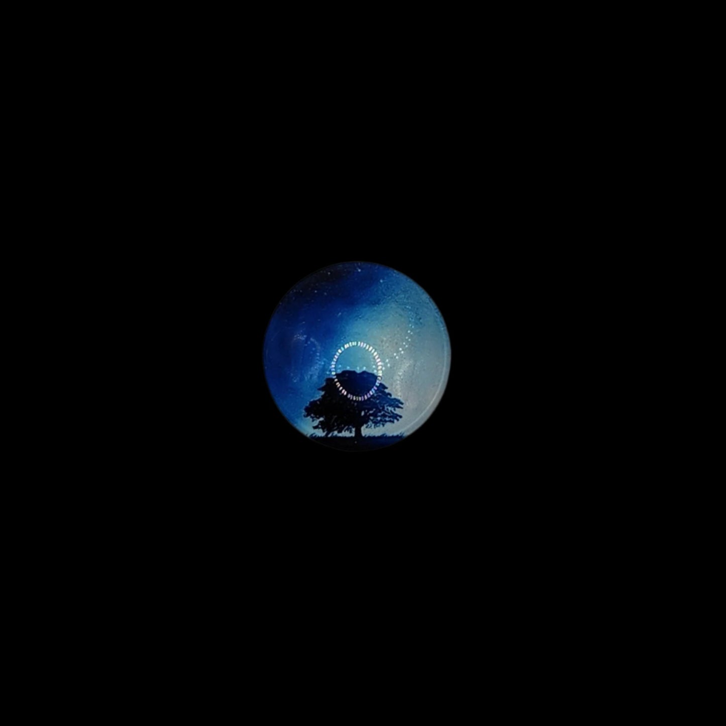 Tree silhouette refridgerator magnet *Glow in the dark*
