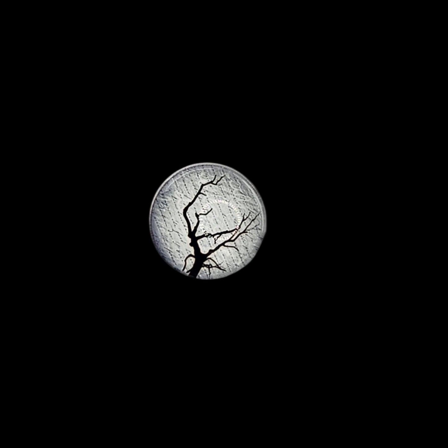 Tree silhouette refridgerator magnet