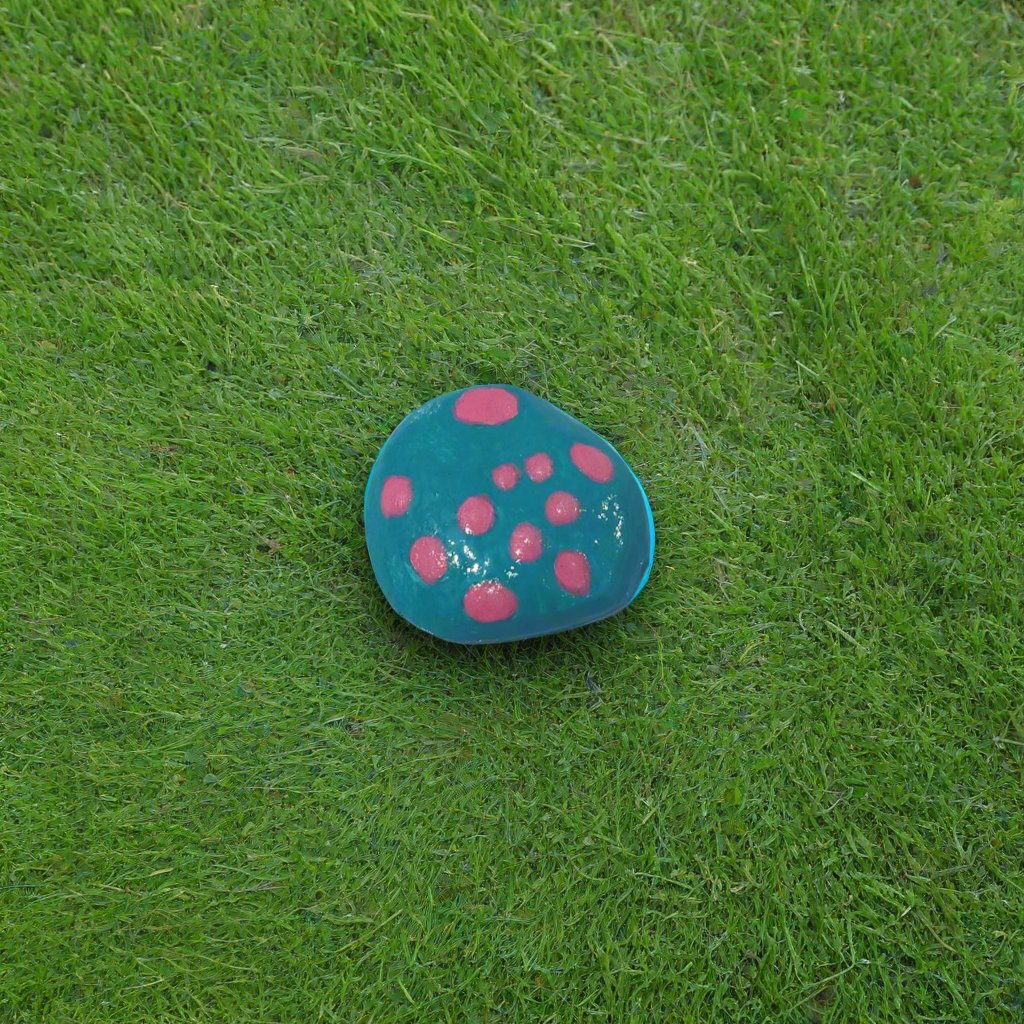 Bubblegum Fairy step stone *Blacklight/UV activated*
