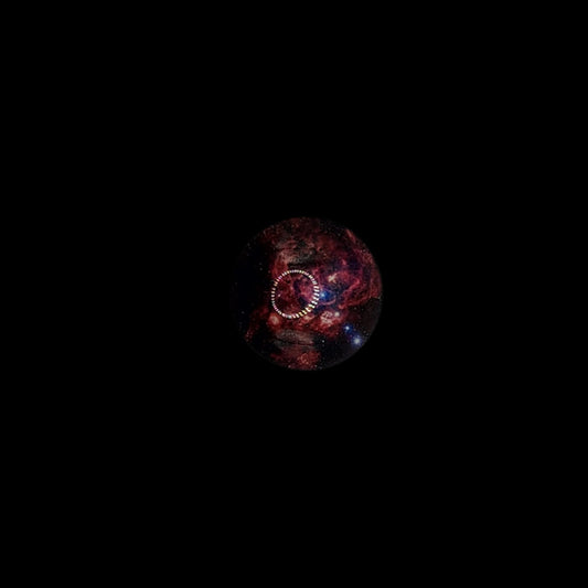 Red galaxy refridgerator magnets * Glow in the dark*
