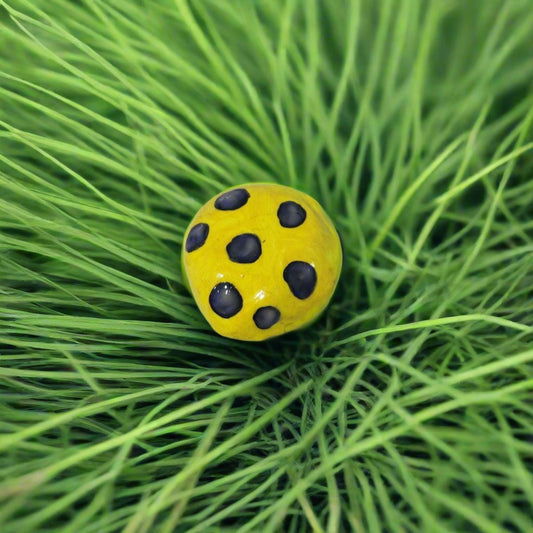 Yellow and purple Fairy step stone *Blacklight/UV activated*